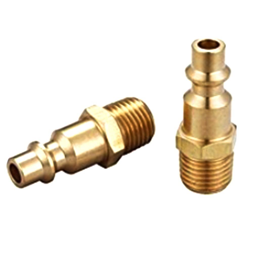 8-Piece Brass Air Coupler & Plug Kit, 1/4" NPT Quick Connect Fittings For Air Compressor Tools