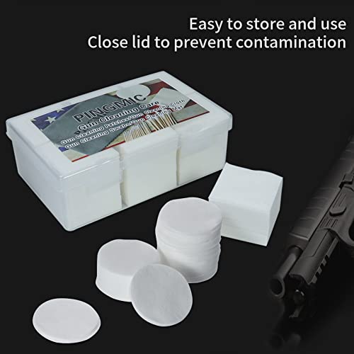 900 Gun Cleaning Patches - 2'' Gun Patches For .17-.223 Cal, 9Mm - Gun Patches For Firearms, Handgun, Rifle, Shot Gun (600 Round /300 Square) #TOP1