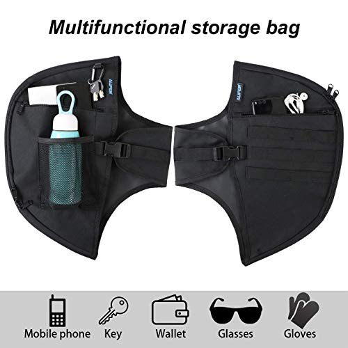 AUFER Motorcycle Highway crash bar Cover Soft Lowers Chaps Leg Warmer bag Multifunctional storage bag for Touring Street Glide Road King Road Glide Electra Glide and Trike Models 1980-2020
