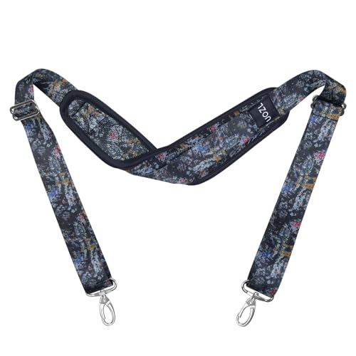 Image of 67 Inch Shoulder Straps, Soft with Ultra-Thick Fixed Shoulder Pad, Two Way Independently Adjustable Buckle Replacement Straps for Laptop Bag Messenger Bag Tool Bag Luggage,MixBlack