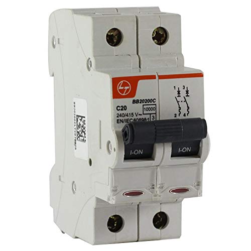 HIGHTECH L and T Exora 63 A 2 Pole 10ka C-Curve MCB