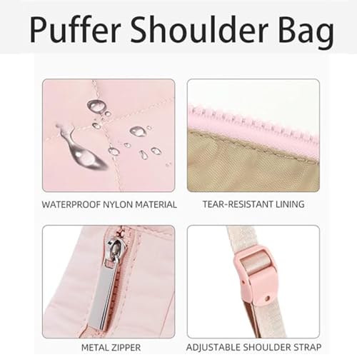 for Bloomr Purse, Bloomr Bag-Soft/Light, Puffer Crescent Shoulder Handbags, Adjustable Crossbody Bags for Women4