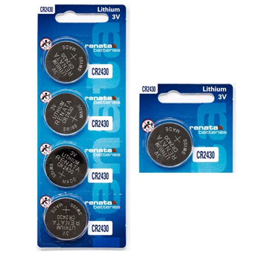 Renata CR2430 3V Pilas de Litio de Botón (Pack de 5) miniatura 1