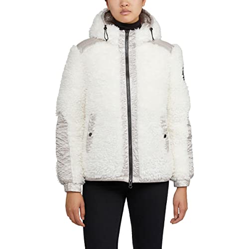 Pajar Snow Women’s Reversible Channel Quilted Puffer Coat Beige Size M #TOP4