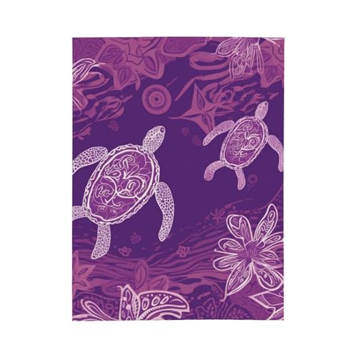 Couverture polaire douce et légère flanelle violette lit canapé