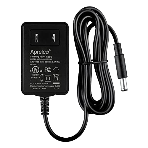 Aprelco ul listed 9v dc charger adapter replacement for nautilus …