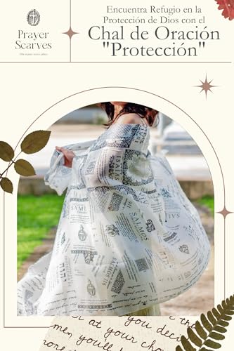 "Protección Mantos Cristianos para Orar - Ligero, 35x70, 7 Pasajes Bíblicos, Salmo 91, Regalo2