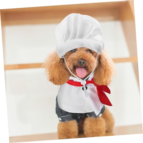 Disfraz Chef Divertido para Perro con Sombrero VOSAREA miniatura 7