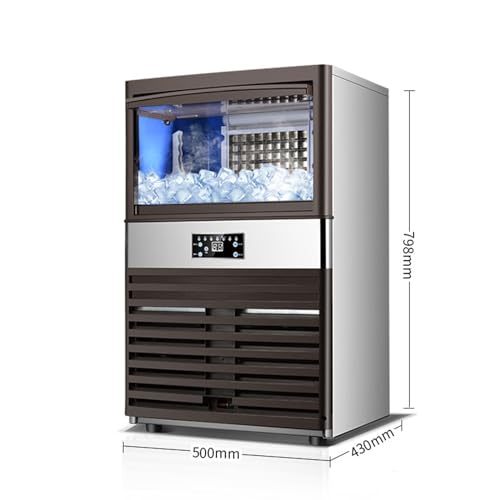 Máquina industrial para fabricar hielo 100kg/24h acero inoxidable miniatura 2