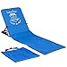 JEMIDI Strandmatte mit Rückenlehne faltbar - 47x145cm Matte mit Lehne - Strand Liege Liegematte Sonnenliege - leicht tragbar - Bus Design blau