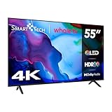 Smart Tech 55QH02K 55' UHD QLED Smart TV Netflix YouTube Prime Video Disney + Ballena