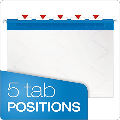 Pendaflex-55708-Poly-Hanging-File-Folders-15-Tab-Letter-Assorted-Colors-Box-of-25