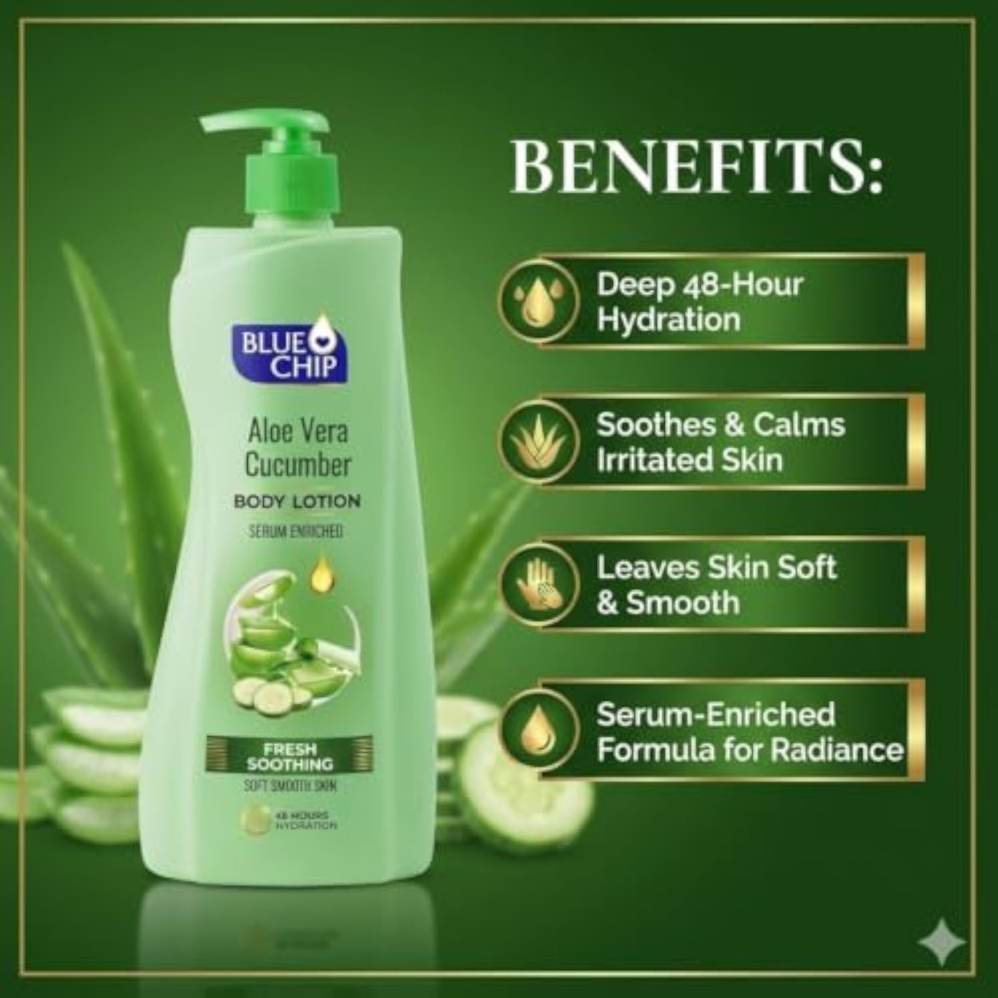 Blue Chip Aloe Vera and Cucumber Body Lotion