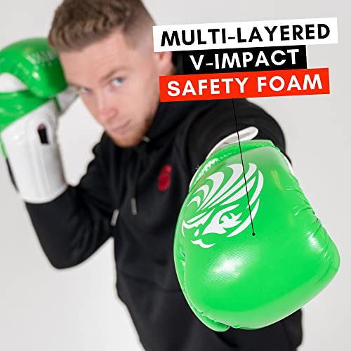 Guantes de boxeo para kickboxing y sparring con ajuste ergonómico Valour Strike 3