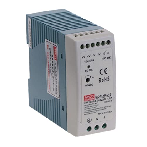 Alimentation 5V MDR-60 60W rail DIN AC DC à commutation de sortie unique - 2