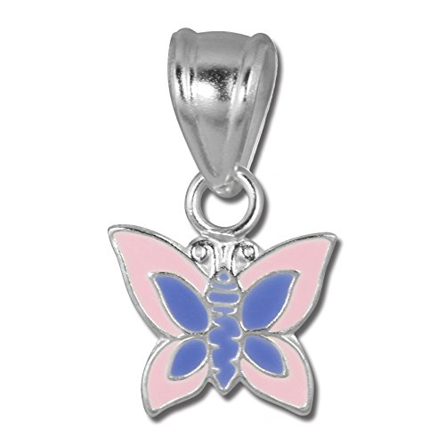 Teenie la1028sk Chaînes - Pendentif Enfants Fille Papillon Rose Argent 925 sdh8102 a thumbnail