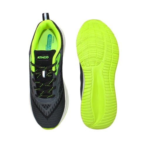 Image of ATHCO Mens Jimmy Memory Foam Insole Shoes|Running|Walking|Training|Gym|Jogging|Sneaker|Athletic|Laceup|Flexible|Lightweight|Dailyuse|Sports|Casual|ExtraSoft|Fitness|Gents Boys