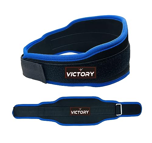 VICTORY Vision 6-Inche Unisex Weightlifting Gym Belt Ultra-Light Foam Core for Fitness Workout, Double Belt, Reinforced Stitching for Durability, Hook & Loop Closure (XL (Fits 36-38 inches))