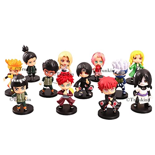 Image of Trunkin 12 Pcs Set B sage Mode Anime Action Figure PVC Set Collectible Sasuke Itachi Jiraiya Hinata Kakashi Figurines Uzumaki Sage Mode