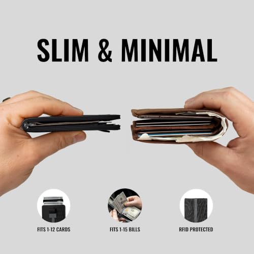 Image of Kings Loot Wallet For Men, RFID Blocking, Cash Pocket, Midnight Gunmetal