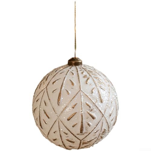 Adorno ligero para árbol de Navidad con diseño de copo de nieve de plástico mate y estilo retro vintage para decoración navideña (B)