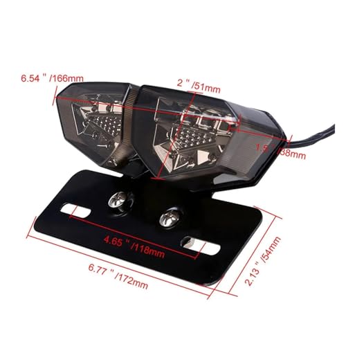 Accesorios de luces LED traseras de 12V con freno e intermitentes 4