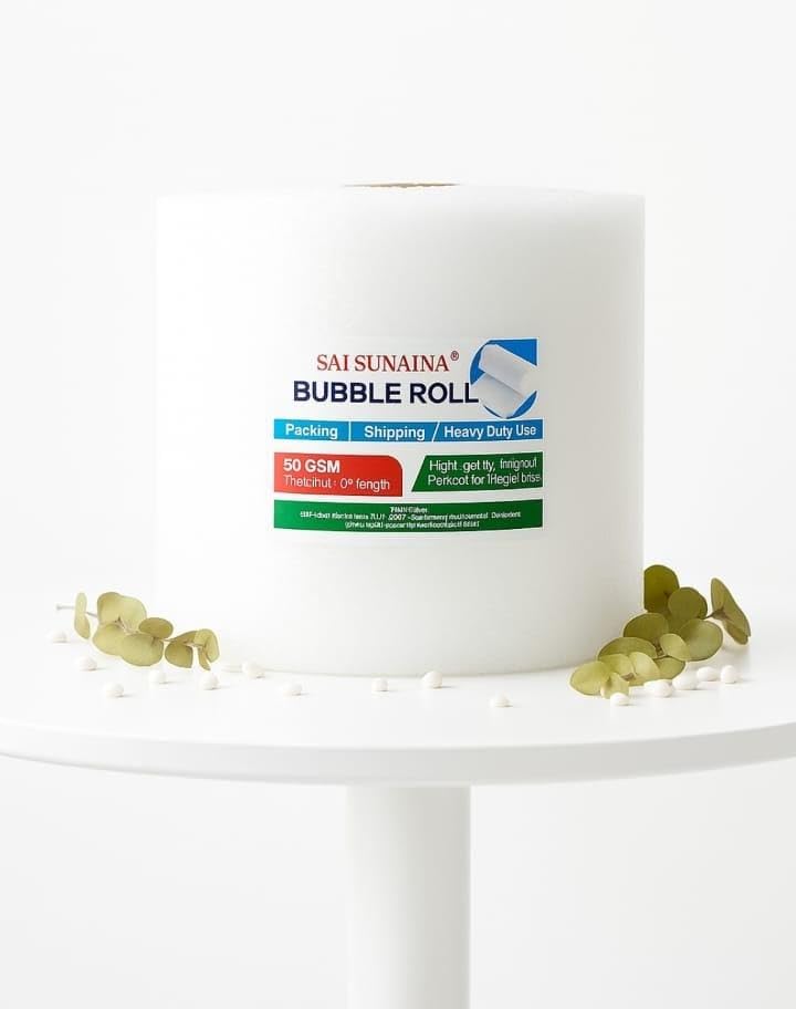 Image of Air Bubble Wrap Roll 10 Meter | Protective Cushioning Wrap for Packaging & Moving | Lightweight Bubble Packaging Roll for Fragile Items, Glassware, Electronics & Shipping(10 meter)