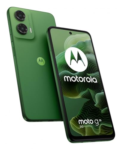 Motorola Moto G35, 256GB Storage, 8GB RAM, 6.72' Display, Dual SIM Unlocked Smartphone, Leaf Green