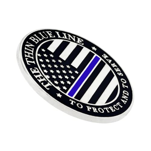 Image of PinMart's Thin Blue Line Lapel Pin