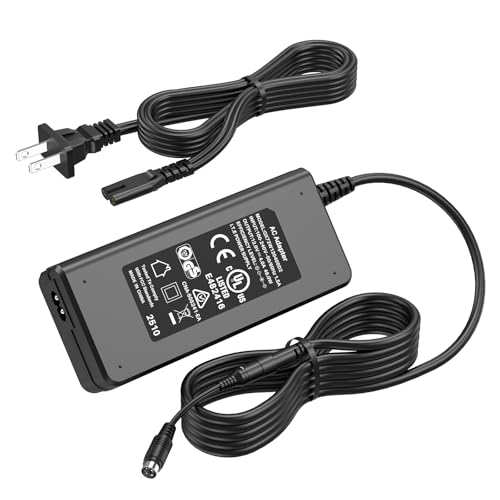 HIENADTOR 4-Pin 12V 4A AC DC Adapter Charger for CWT