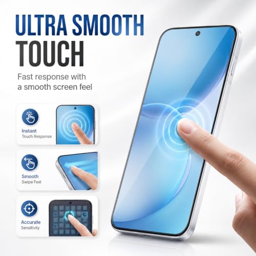 Image of FIRST MART Tempered Glass for Oppo Reno 16c, 9H 0.3 mm Full-Glue Screen Protector with Cable Protector, 3D Edge-to-Edge, HD Clear, Case-Friendly, Black, Pack of 1