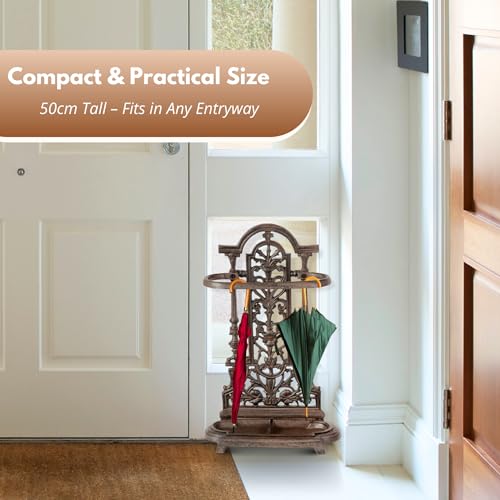Garden Mile Vintage Antique Style Heavy Duty Cast Iron Umbrella Stand Walking Stick Holder Home Organisation Home Decor Umbrella Stand For Hallway Office Organisation Walking Stick Holders - Cosy Home Interiors Garden Mile Vintage Antique Style Heavy Duty Cast Iron Umbrella Stand Walking Stick Holder Home Organisation Home Decor Umbrella Stand For Hallway Office Organisation Walking Stick Holders - Image 8