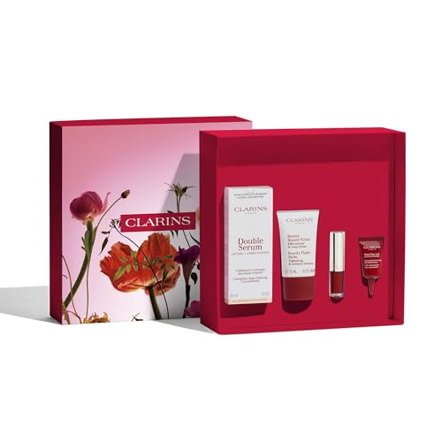 Clarins Icons | Mothers Day Gift Set | Contains Double Serum 30ml | Visibly Replenished Skin and Plumper Lips | Worth £95 - Image 3