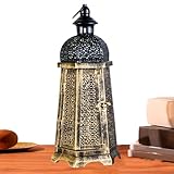 Kerzenhalter aus Metall mit dekorativem Kerzenhalter | Eleganter Kerzenhalter im Antik-Look mit stabilem Metallrahmen Akzent für Ihr Zuhause ideal für Esstisch-Einstellungen