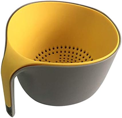 Colander with Bowl Plastic Strainer Bowl Set Colander with Handle Multipurpose Kitchen Nesting Bowl Set for Vegetables Fruits Salad Cleaning Washing Draining