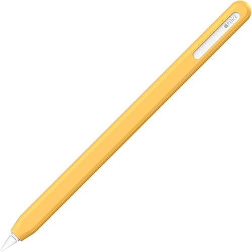 UPPERCASE Designs NimbleSleeve - Funda protectora de silicona de alta calidad, compatible con iPad Apple Pencil Pro y de 2 generación (amarillo