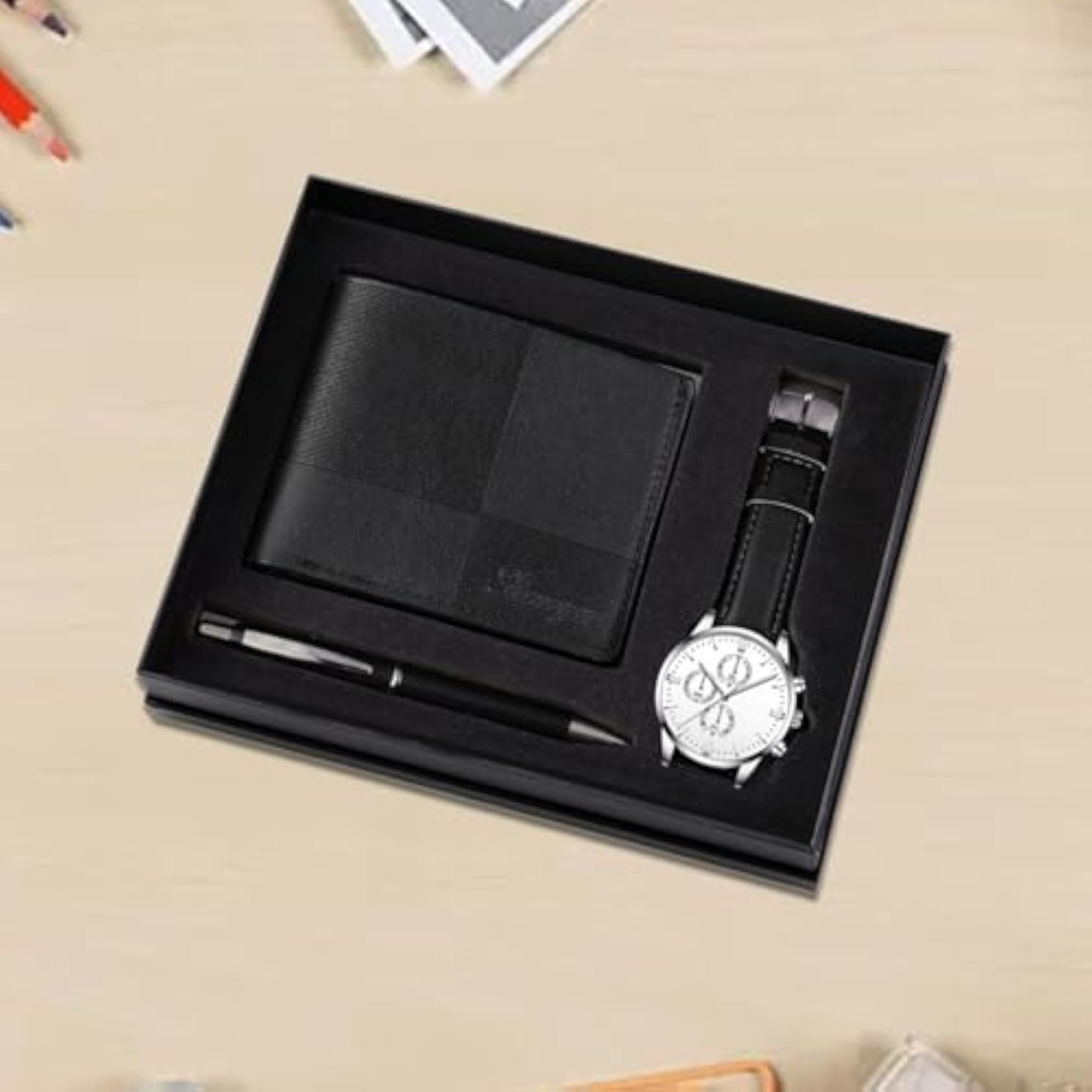 Men's Gift Set Elegant Organizer Watch Set