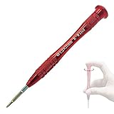 Precision Phillips Screwdriver 1.2mm for iPhone iWatch, Small Phillips Screwdriver 1.2mm for Cross-Recess Screws, S2 High Alloy Steel Head, Magnetic Tip, 360°Swivel Cap, Single Phillips Screwdriver