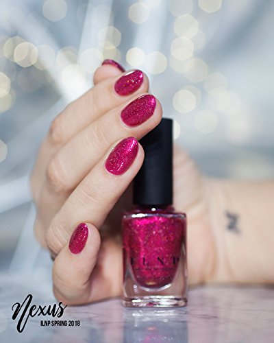 Image of ILNP Nexus - Rich Raspberry Holographic Nail Polish