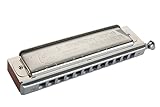HOHNER 7538-C Toots Mellow Tone Harmonica, Key of C, Stainless steel