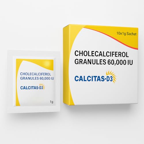 MORIXA Vitamin D3 Sachets 60000 IU | Cholecalciferol Granules Powder Supplement | Easy-to-Consume Oral Sachets | 10 Sachets Pack | Supports Bone, Teeth, Muscle & Immunity Health