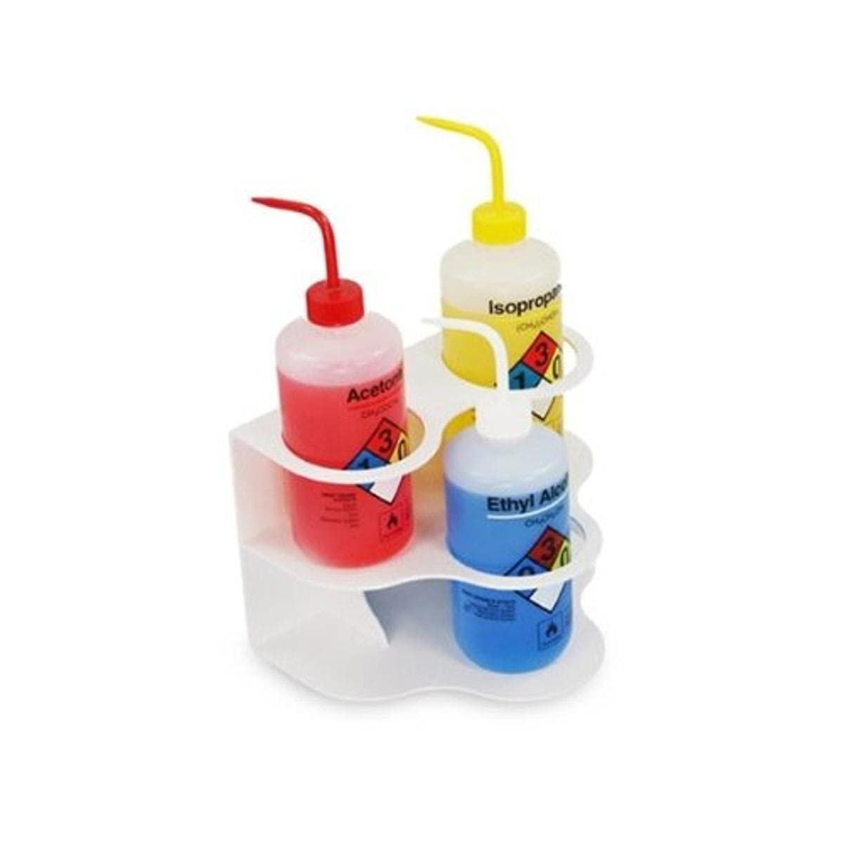 Alkali Scientific 51826 ABS Plastic 2-Story Bottle Rack, 7 Bottle ...