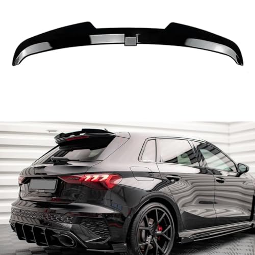 ljxwzh ABS/Spoiler Posteriore per Tetto Auto per Audi A3 S3 RS3 8Y Sportback 2020-2024, alettone Posteriore Hatchback, Spoiler Antivento Fisso, 1 Pezzo