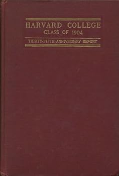 Hardcover Harvard Class of 1904. Thirty-Fifth Anniversary Report. June, 1939. (Eighth report). Book