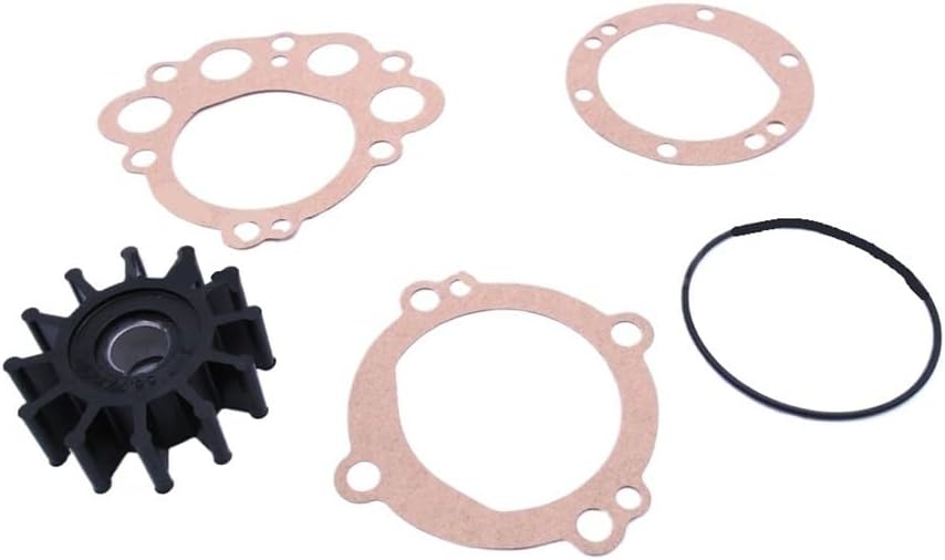 Flexible Water Pump Impeller with Gasket Compatible 10077K 23-2000 11764 33100 08-32-1201 727103 Ship