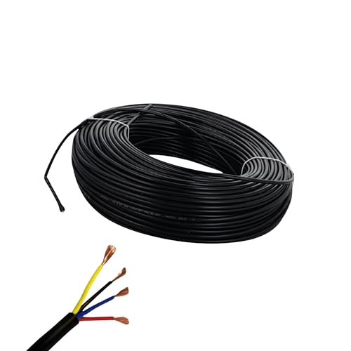 Heavy Duty 4 Core Copper Wire Cable 10 Meter, 14/38 (14/60) Gauge...