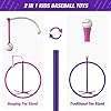 41+spc3slil - Baseball Set - 3 Ways to Play, Adjustable Height, Easy to Assemble, Safe & Sturdy, Ideal Sport Gift for Kids