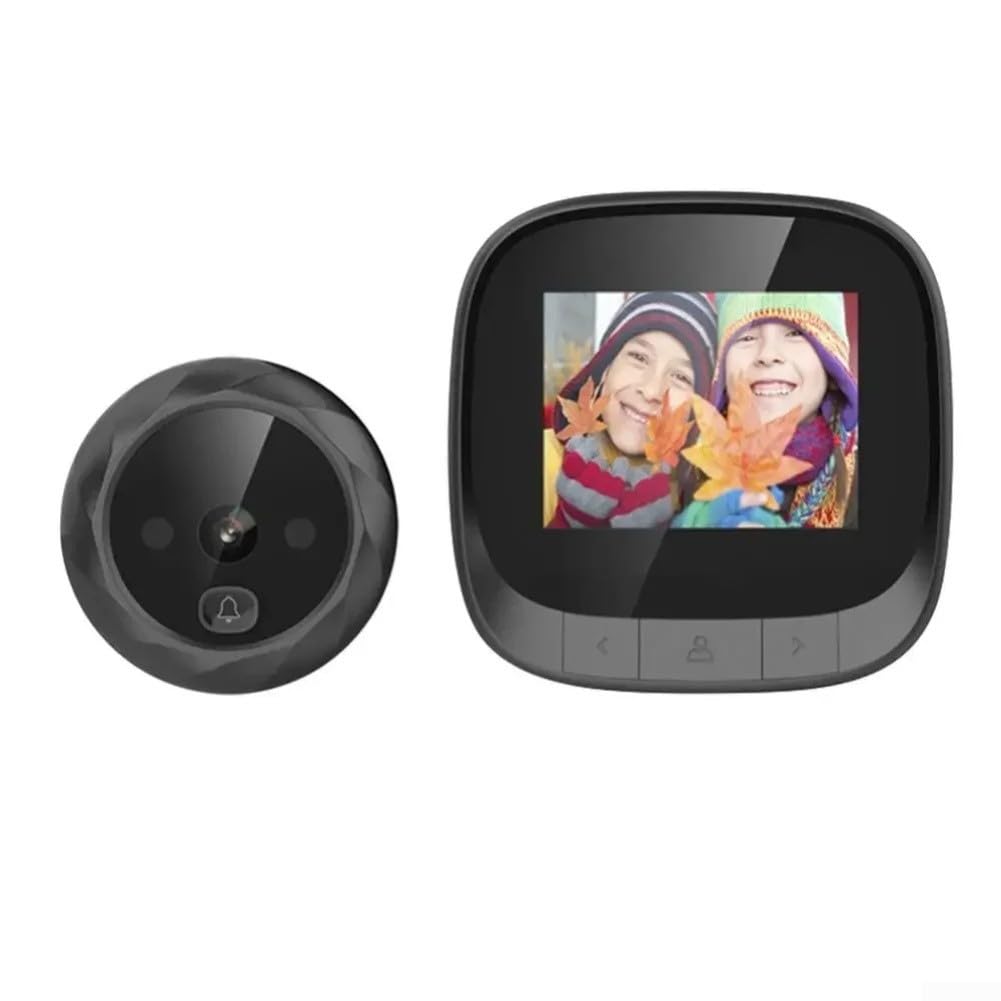 Telecamera spioncino con schermo LCD da 2,4 pollici, per visione notturna spioncino grandangolare a 90°, campanello digitale per porte di spessore 35-110 mm