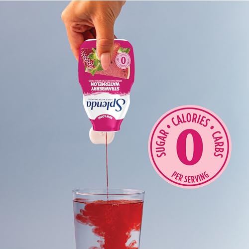 Image of SPLENDA Liquid Water Enhancer, Strawberry Watermelon, 3.11 Fl Oz | Sugar Free, Zero Calorie, Natural Flavor, Concentrated Drink Mix