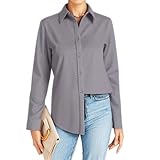 【Matériau confortable】Les chemisiers et chemises pour femme sont fabriqués en coton et élasthanne, qui sont légers, respirants et confortables, élastiques et faciles à entretenir, vous permettant de gagner du temps et des efforts, de rester propre et bien rangé, et d'apporter une expérience de port confortable.